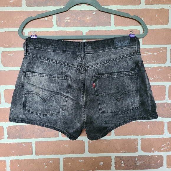 Levi's High Rise Denim Shorts - Picture 2 of 7